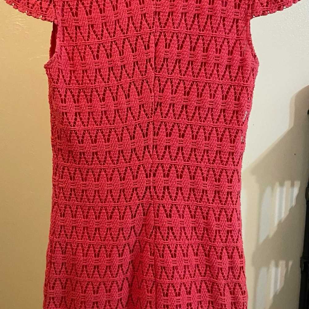 Trina Turk Pink Lace  Studded Collar Dress Sz 4 - image 8