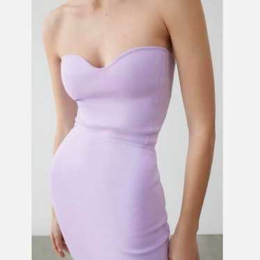 Zara Knit Lilac Corset Dress