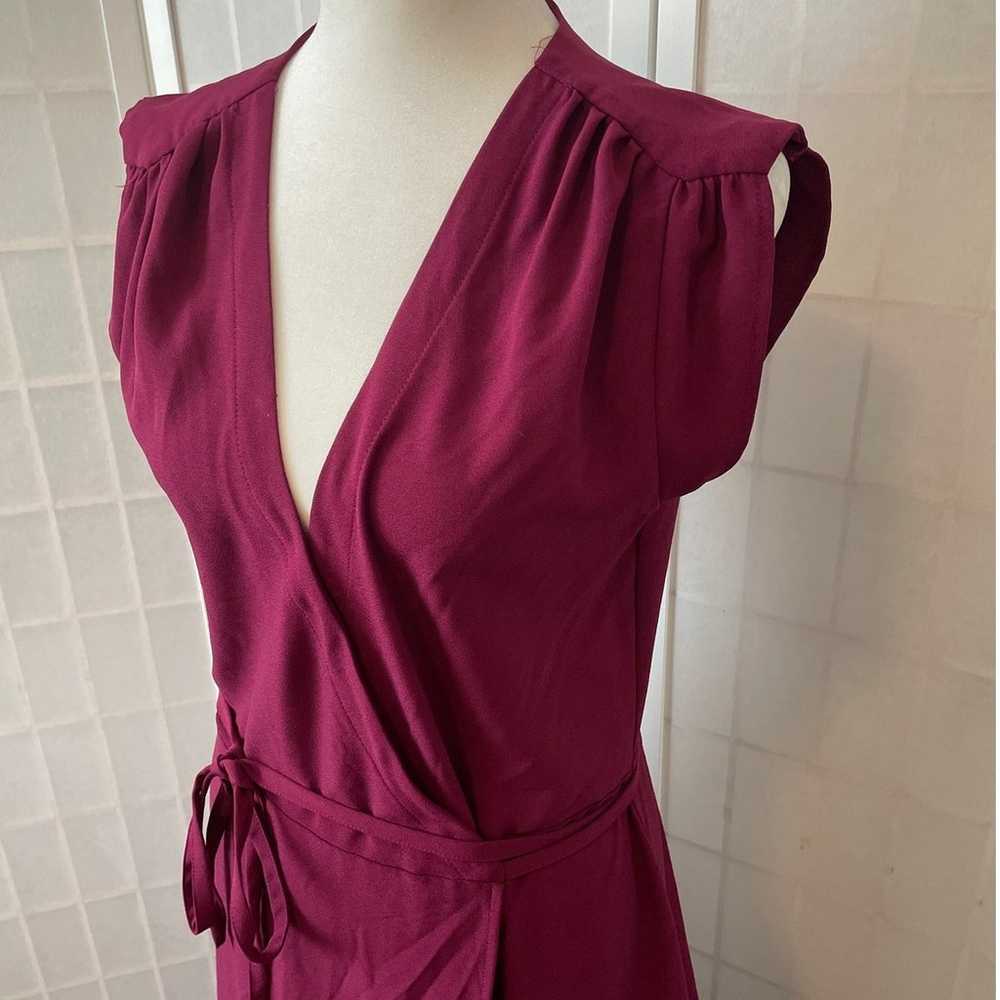 Yumi Kim Maxi True Wrap Dress Swept Away Burgundy… - image 5