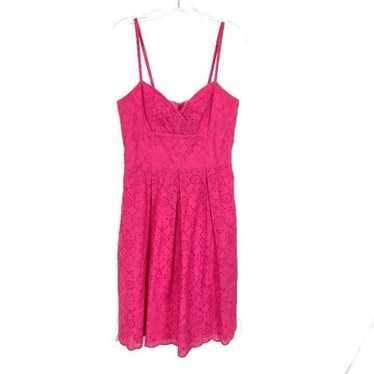Womens Size 8 Lily Pulitzer Pink Floral Eyelet Sl… - image 1