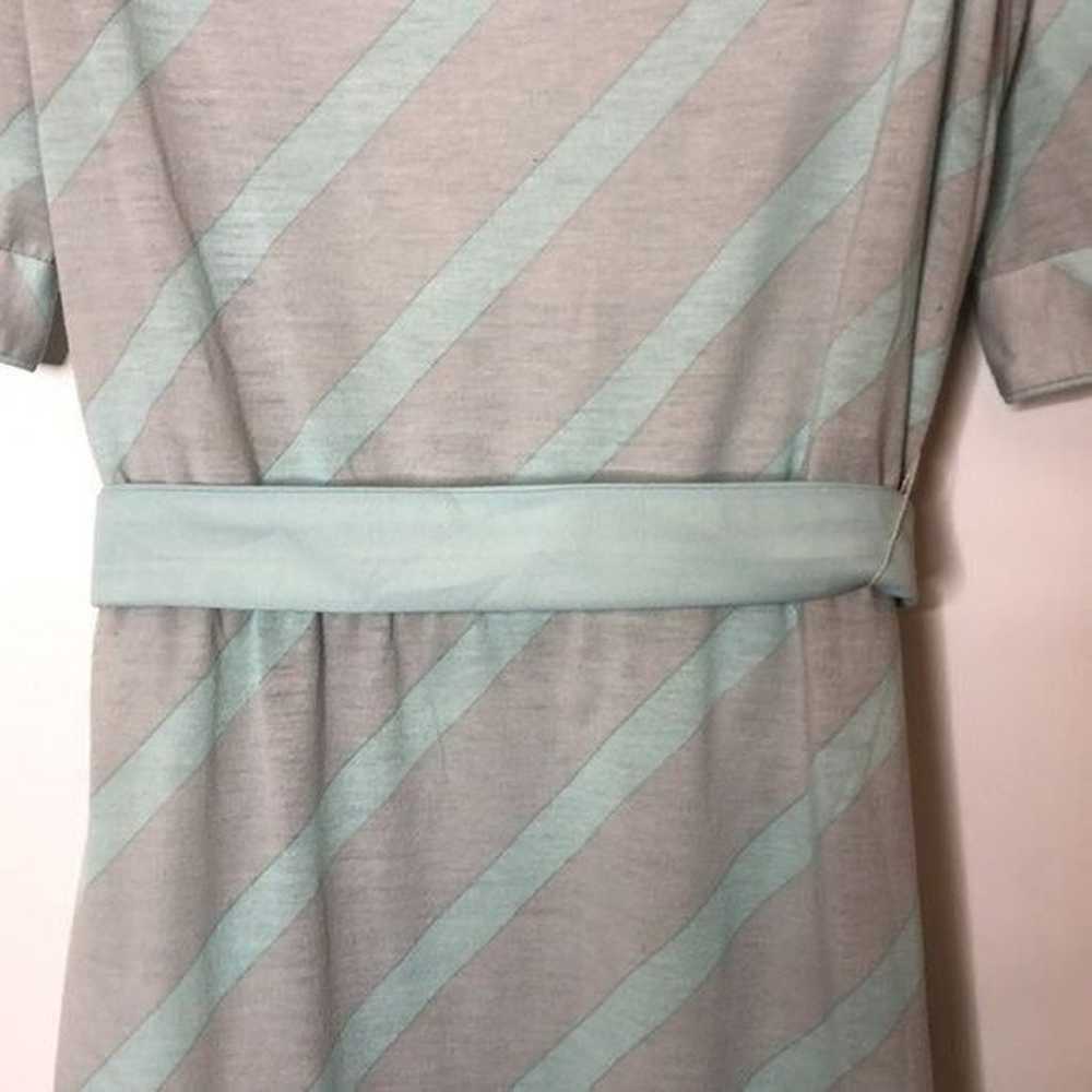 Vintage Women's Dress Puff Sleeve w/ Buttons Gray… - image 4