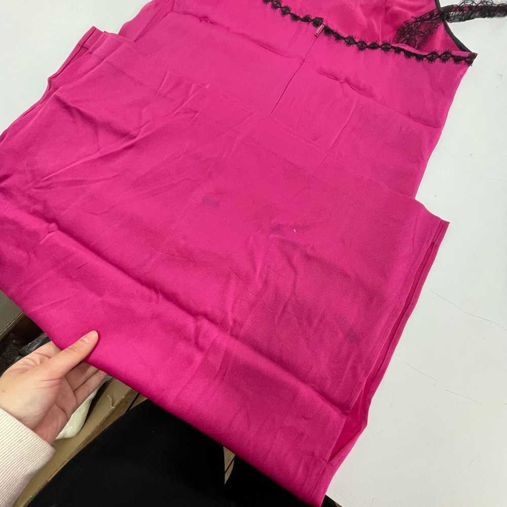 Jason Wu Dress Women's 8 Pink Black Lace Trim Cre… - image 12