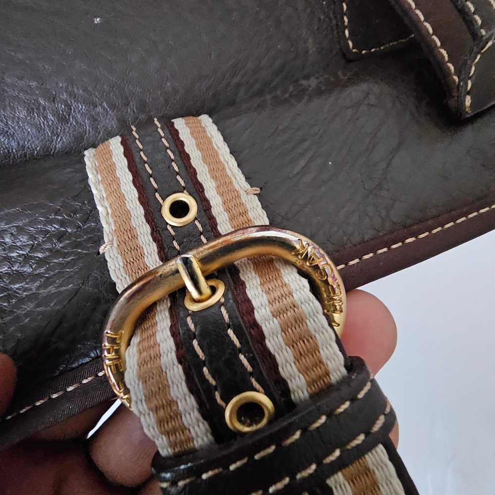 The Sak Brown Leather Nylon Shoulder Bag - image 6