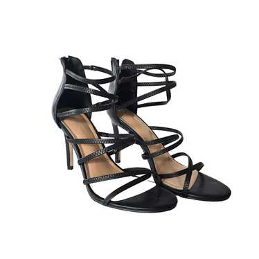 BCBGeneration Black Strappy Stiletto Heels Sandal… - image 1