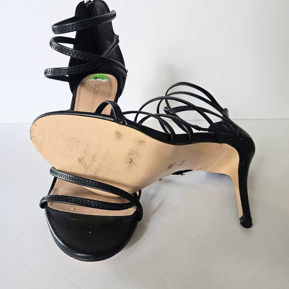 BCBGeneration Black Strappy Stiletto Heels Sandal… - image 7