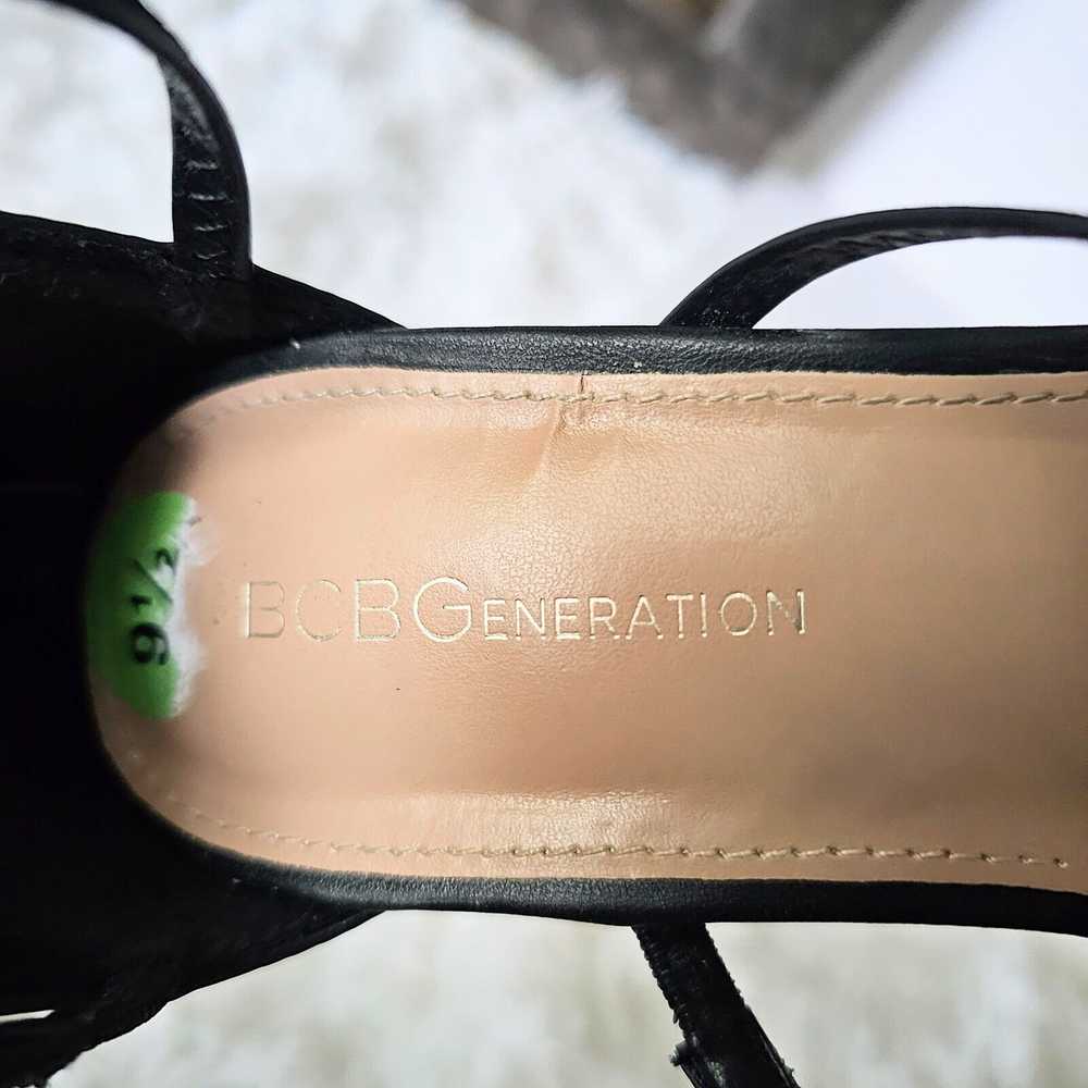 BCBGeneration Black Strappy Stiletto Heels Sandal… - image 8