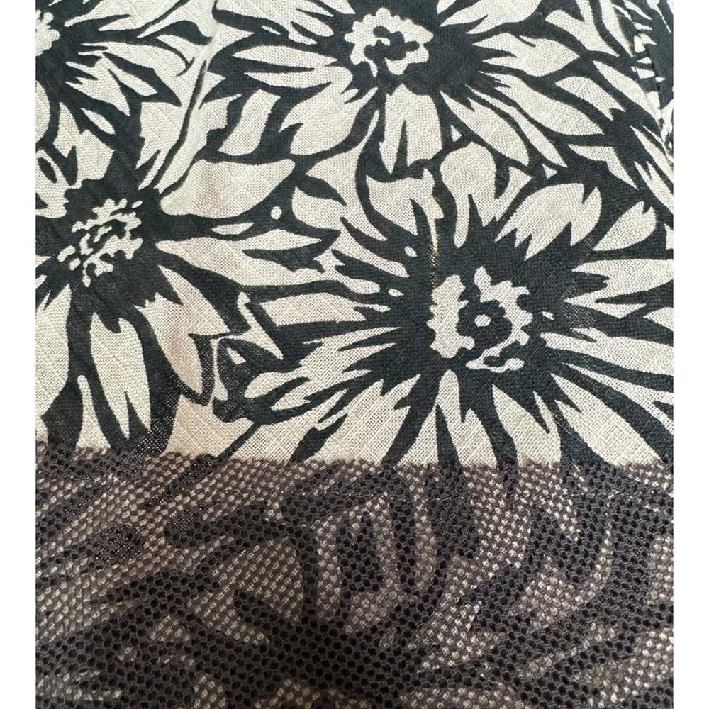 Per Una cotton sleeveless floral tan & black lace… - image 10