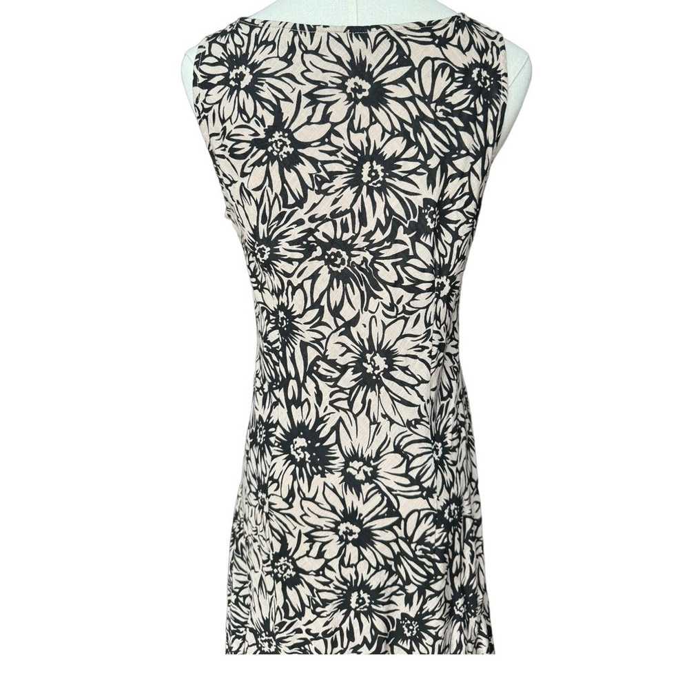 Per Una cotton sleeveless floral tan & black lace… - image 6