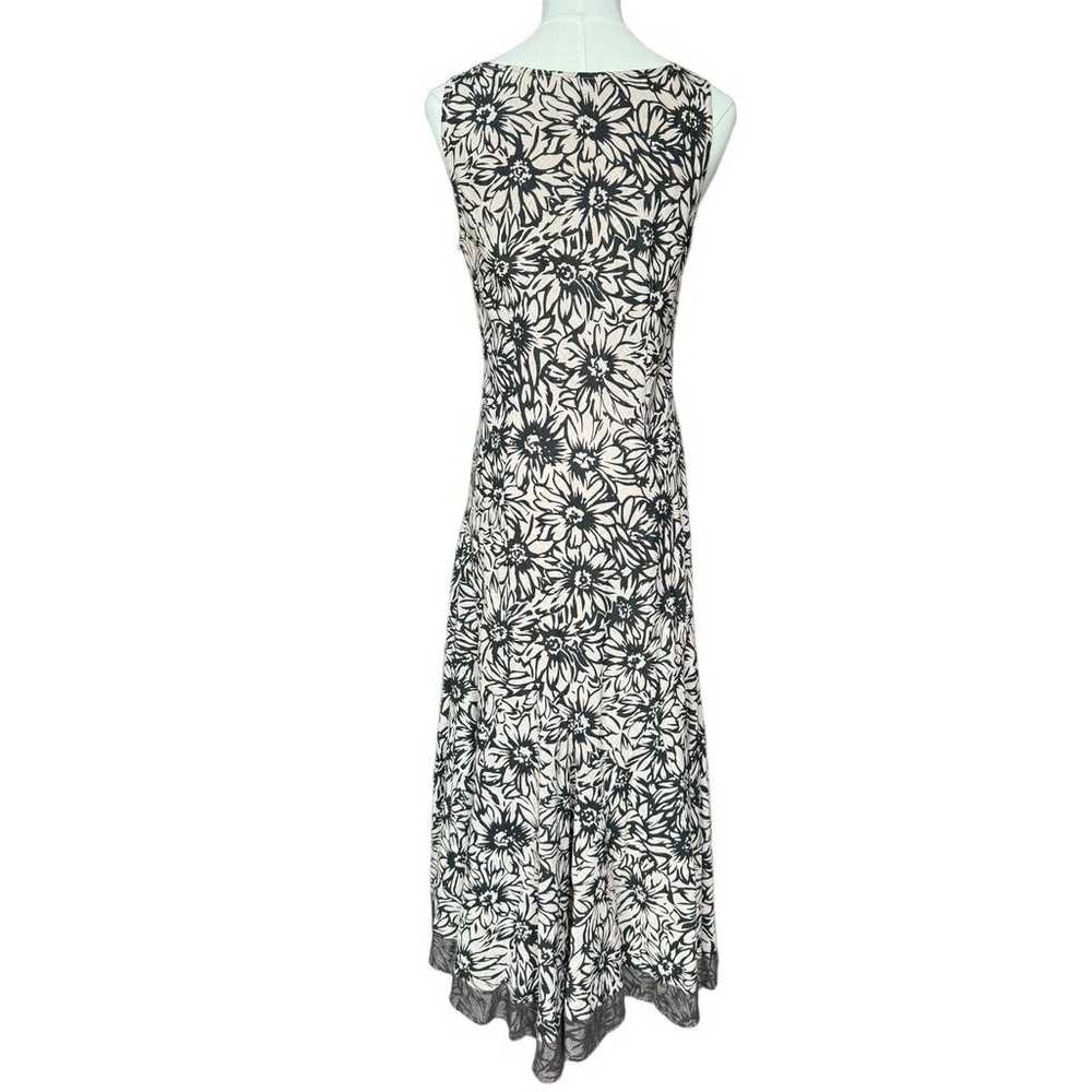 Per Una cotton sleeveless floral tan & black lace… - image 7