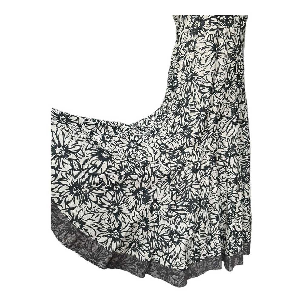 Per Una cotton sleeveless floral tan & black lace… - image 9