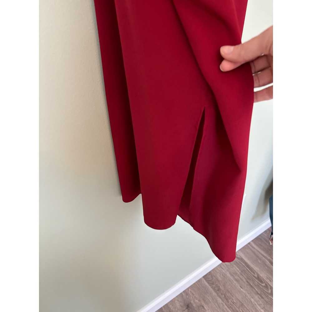 Madewell Red Silk Slip Midi Dress size 14P - image 5