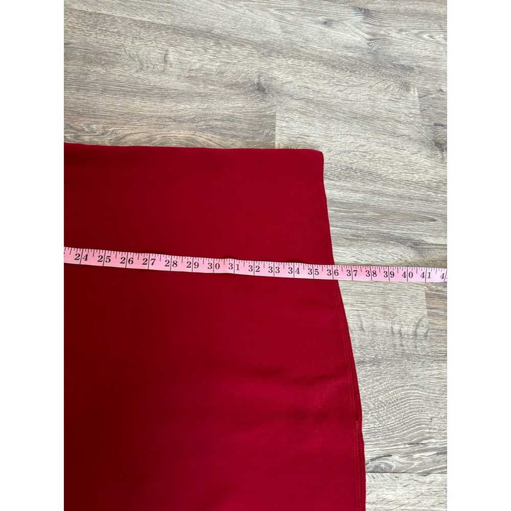 Madewell Red Silk Slip Midi Dress size 14P - image 8