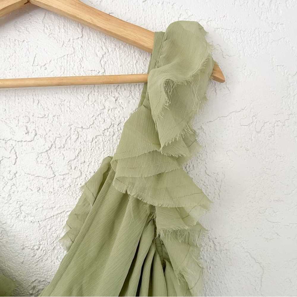 ASOS Design | Tiered Ruffle Midi Dress Tie Back i… - image 12