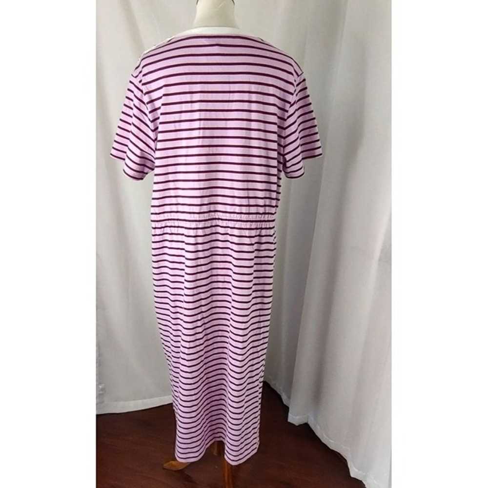 DRAPER JAMES Dress 1X Tie Waist Midi T-Shirt Dres… - image 8