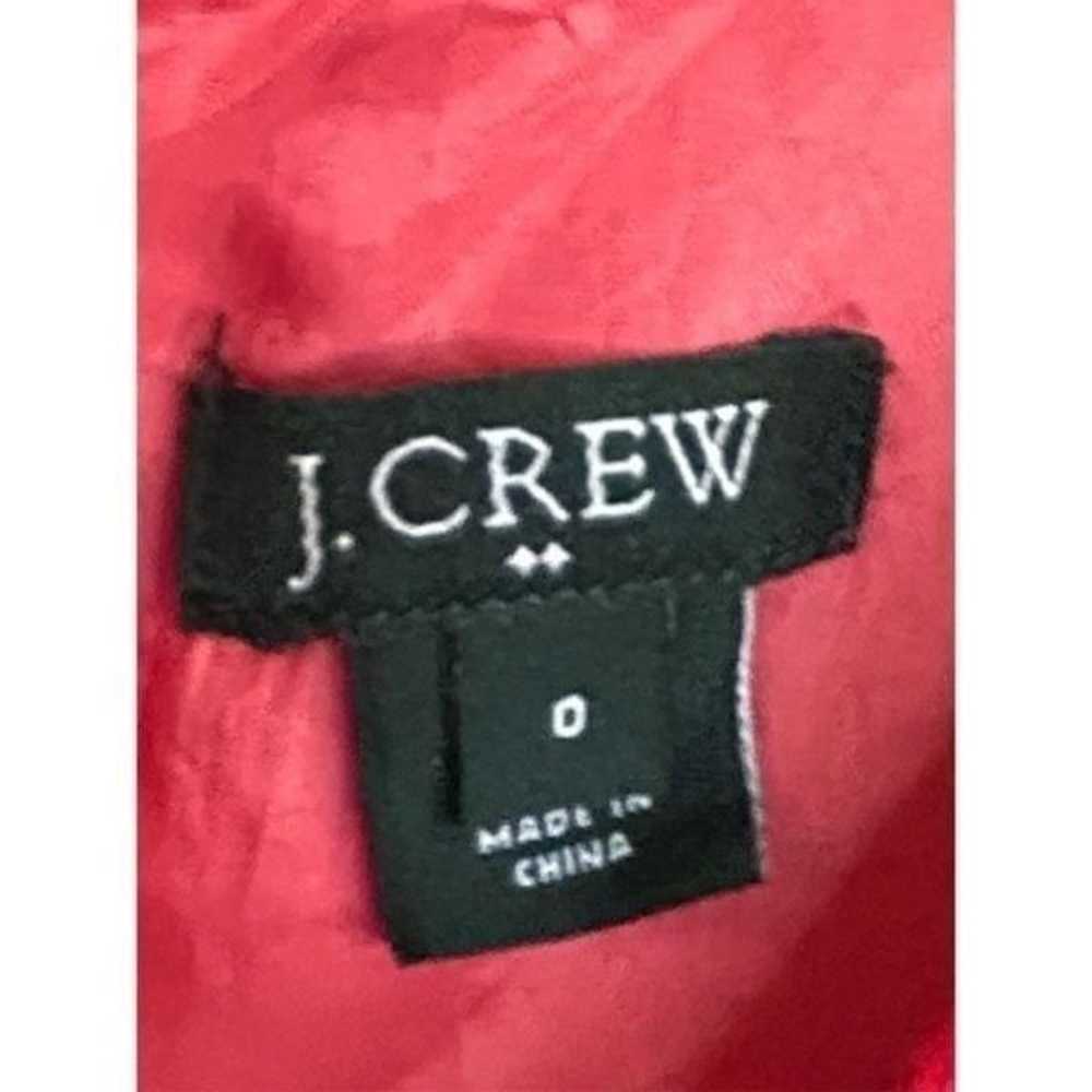 J. Crew Women's Red Sleeveless Pleated Textured C… - image 2