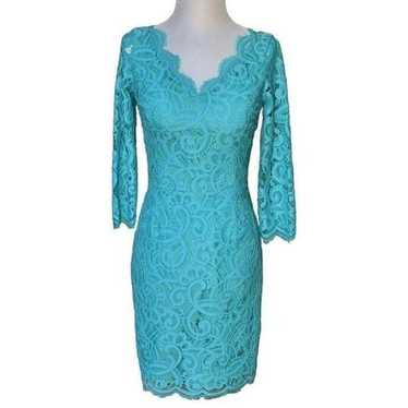Lilly Pulitzer Helene Lagoon Green Lace Dress Wom… - image 1