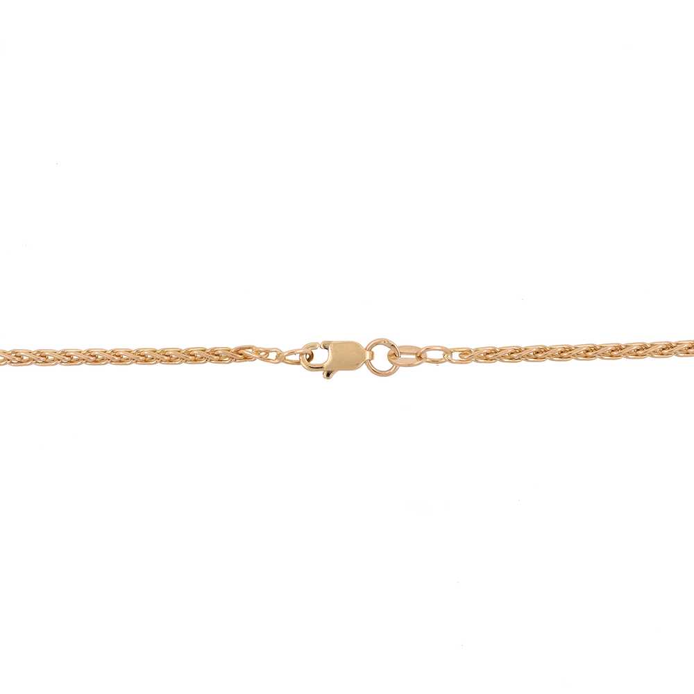Spiga Wheat Chain Necklace 14K Yellow Gold Unisex… - image 4