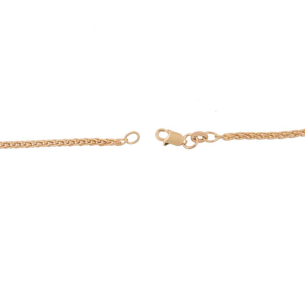 Spiga Wheat Chain Necklace 14K Yellow Gold Unisex… - image 5
