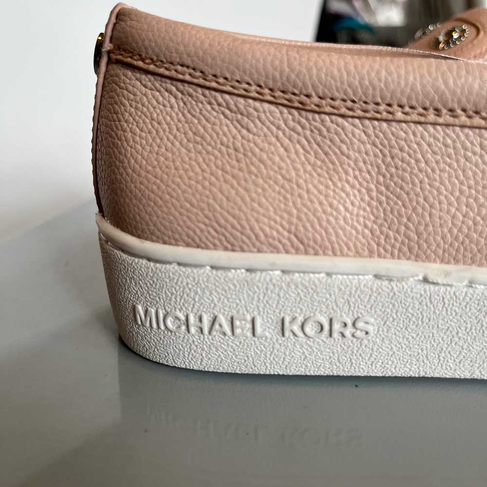 Michael Kors Leo Leather Slip On Shoes Studded Pi… - image 2