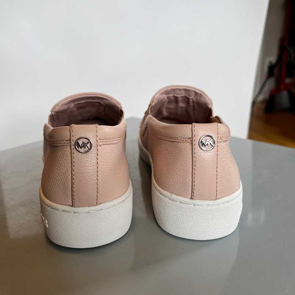 Michael Kors Leo Leather Slip On Shoes Studded Pi… - image 4