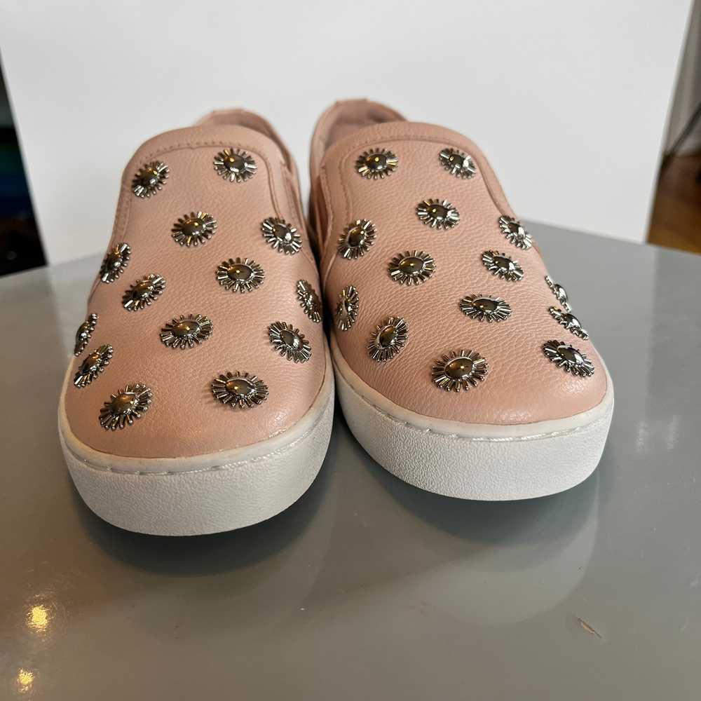 Michael Kors Leo Leather Slip On Shoes Studded Pi… - image 5