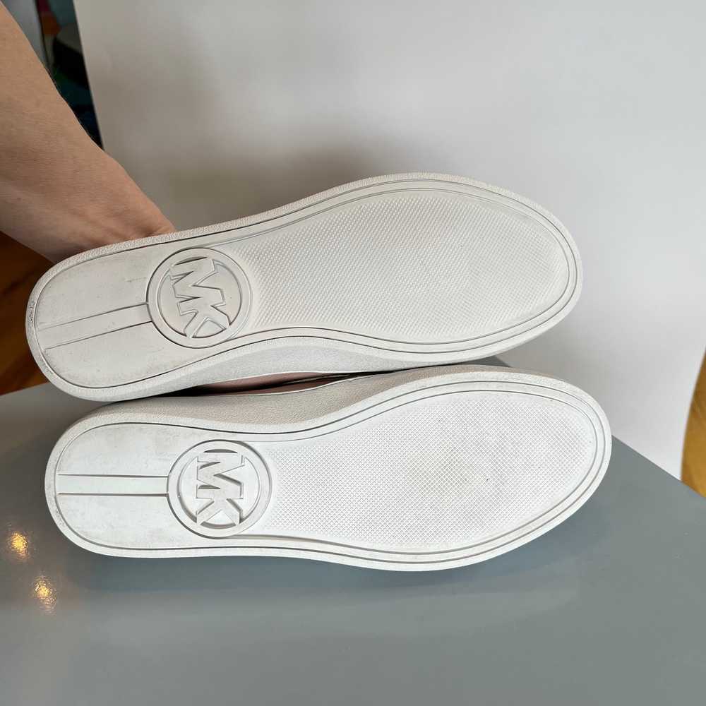 Michael Kors Leo Leather Slip On Shoes Studded Pi… - image 8