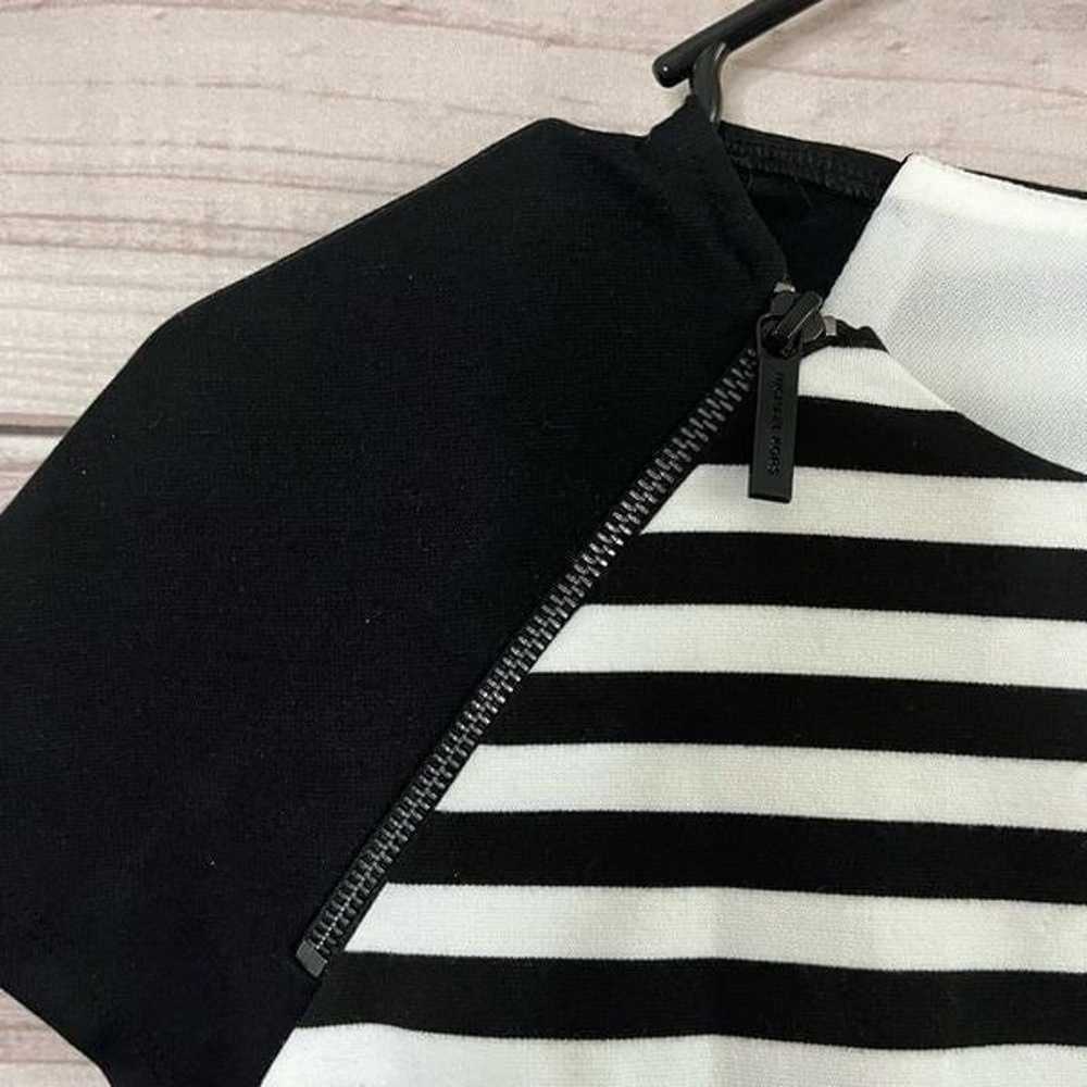 Michael Kors Striped Short Sleeeve Knit Zipper De… - image 5