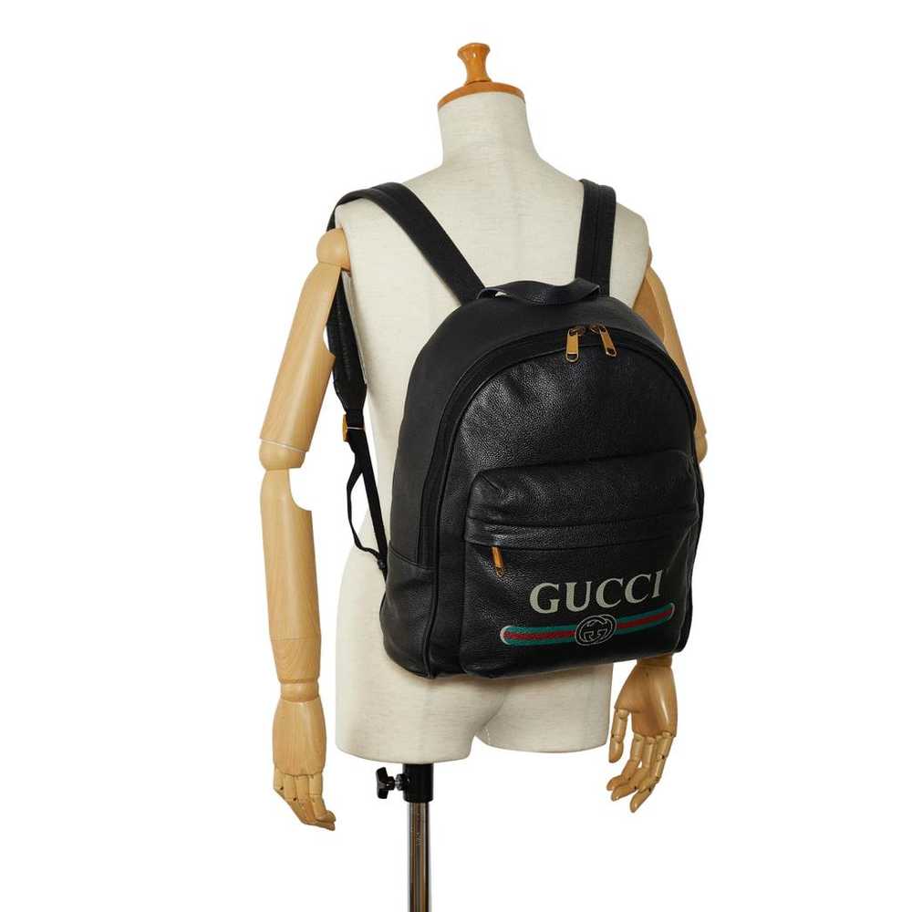 Gucci Leather backpack - image 10