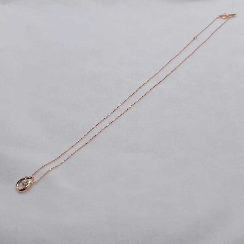 [Japan Used Necklace] K10 0.1Ct Diamond Necklace … - image 4