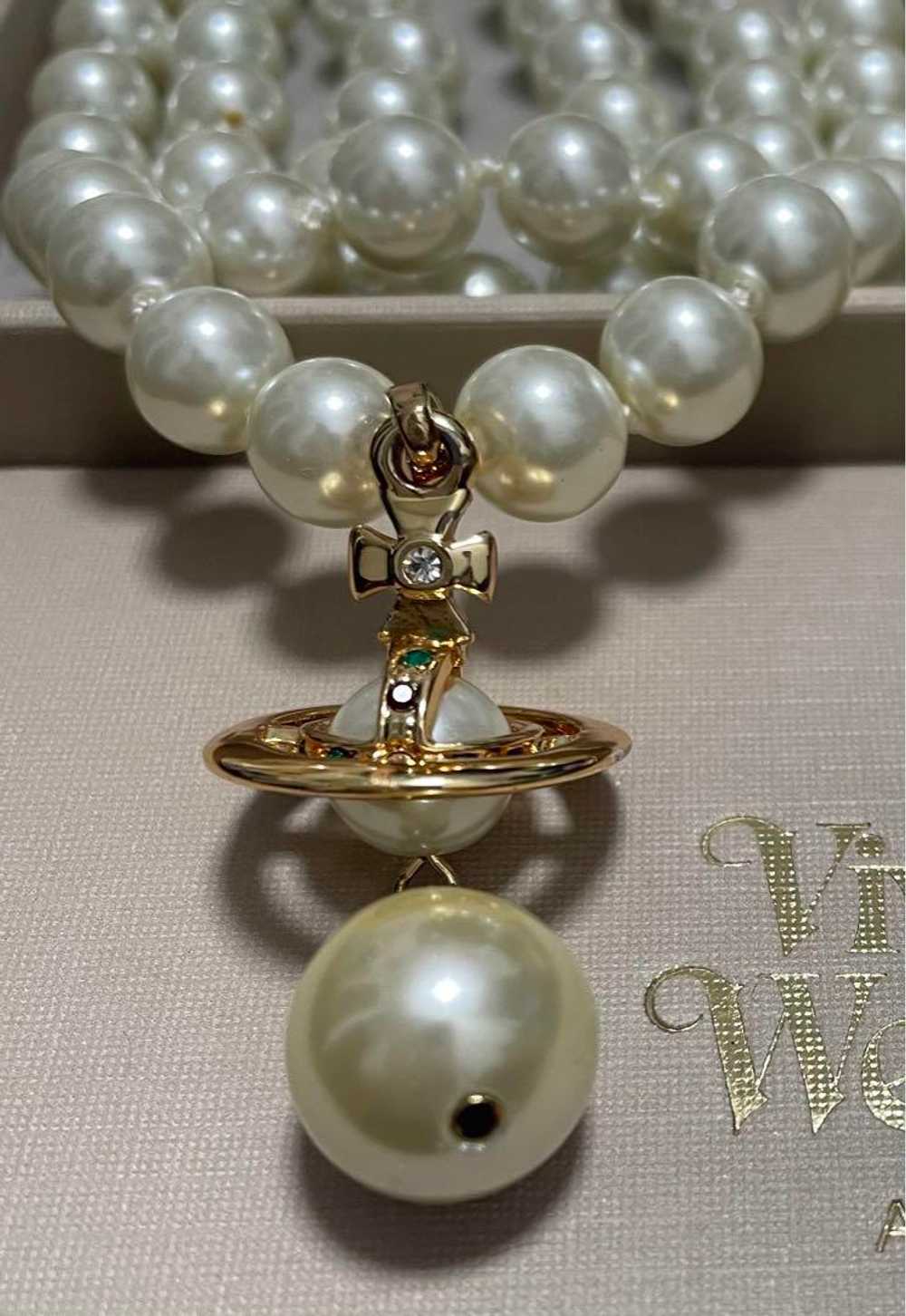 [Japan Used Necklace] Vivienne Westwood Triple Dr… - image 2