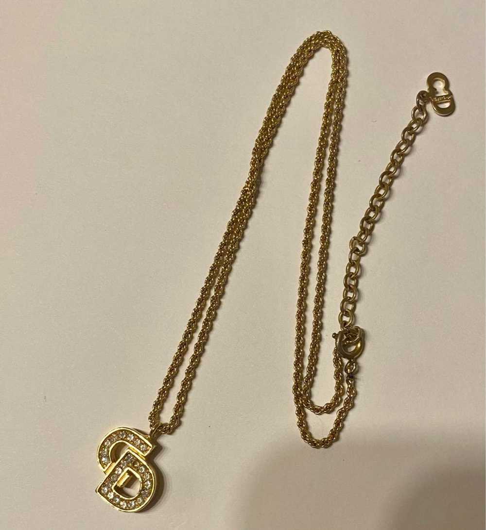 [Japan Used Necklace] Vintage Dior Necklace Logo - image 6