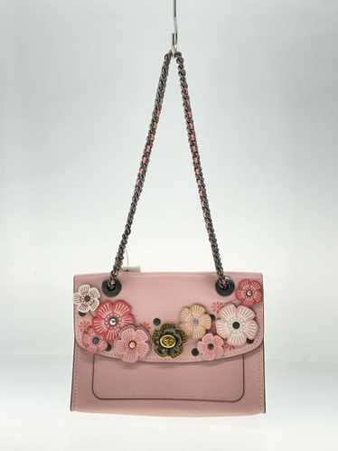 COACH Shoulder Bag Pink Allover Pattern Flower Pat