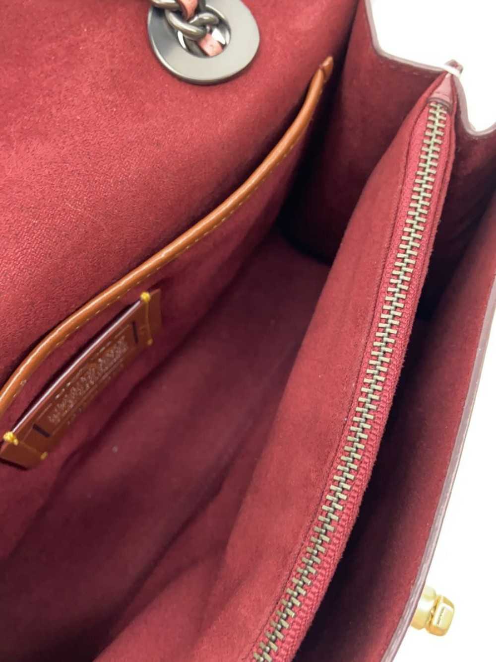 COACH Shoulder Bag Pink Allover Pattern Flower Pa… - image 7