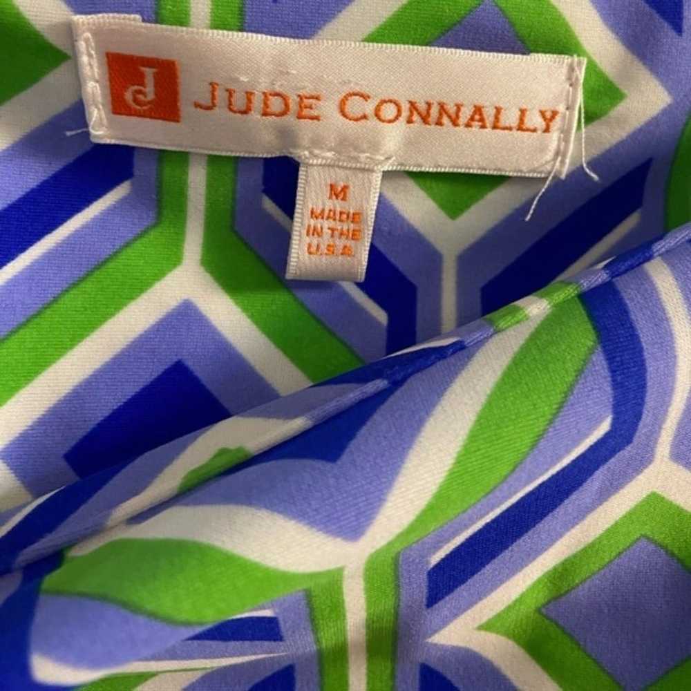 Jude conally blue/green geometric patterns print … - image 6