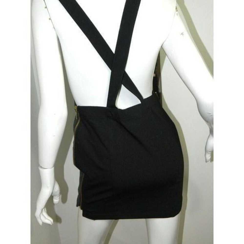 Mode De vie Dress Overalls Size Medium Black Leat… - image 2