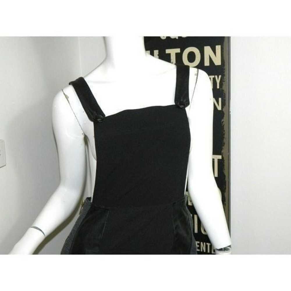 Mode De vie Dress Overalls Size Medium Black Leat… - image 3