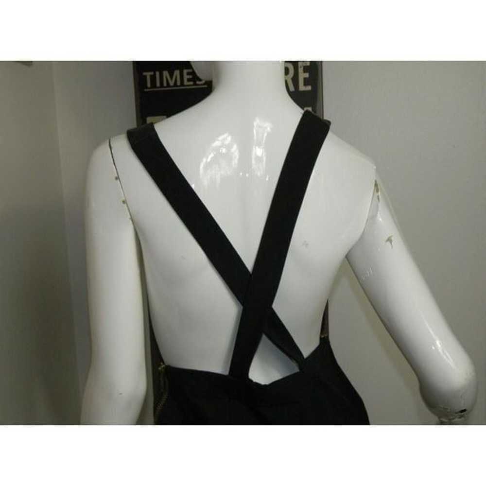 Mode De vie Dress Overalls Size Medium Black Leat… - image 7