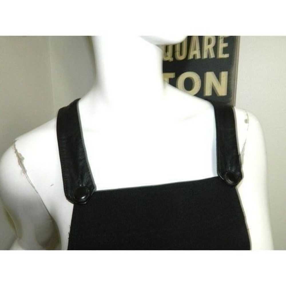 Mode De vie Dress Overalls Size Medium Black Leat… - image 8