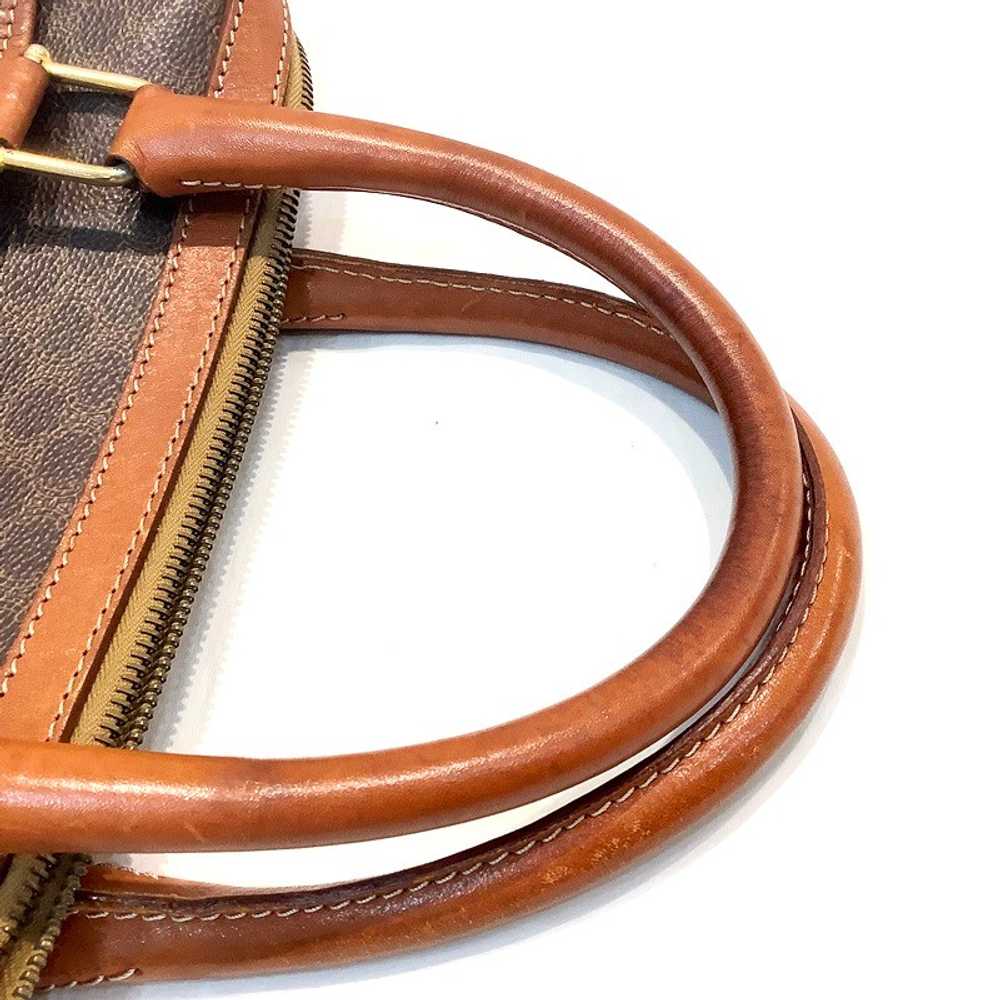 Celine Old Macadam Pattern Handbag Mini Boston Re… - image 10