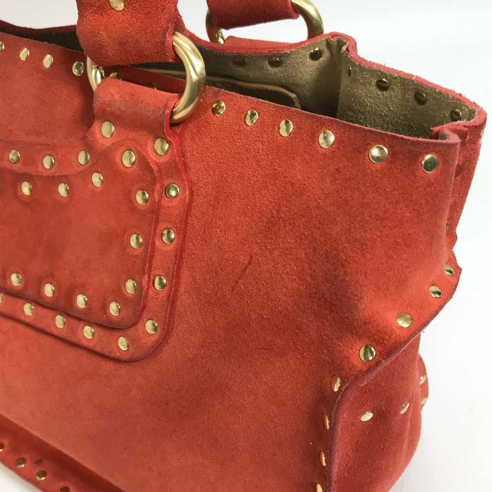 Celine Studded Boogie Bag Tote Handbag Suede Ladi… - image 10
