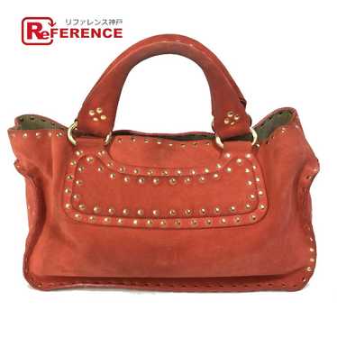 Celine Studded Boogie Bag Tote Handbag Suede Ladi… - image 1