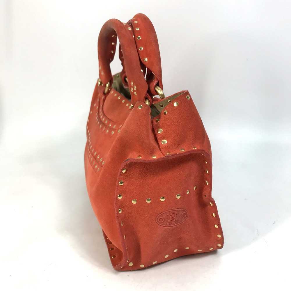 Celine Studded Boogie Bag Tote Handbag Suede Ladi… - image 3