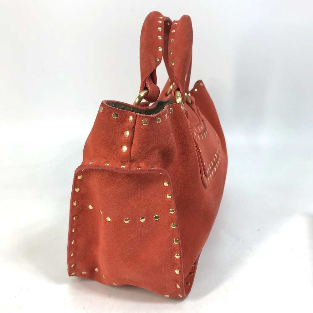 Celine Studded Boogie Bag Tote Handbag Suede Ladi… - image 4