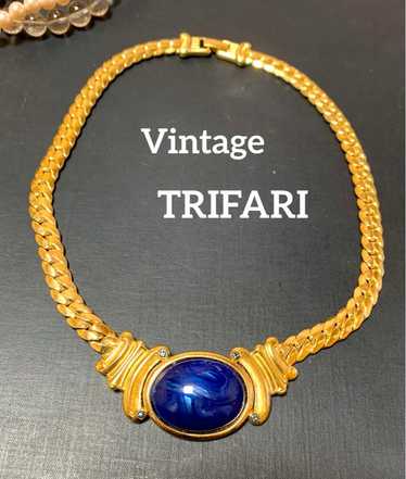[Japan Used Necklace] Extremely Rare Trifari Gold 