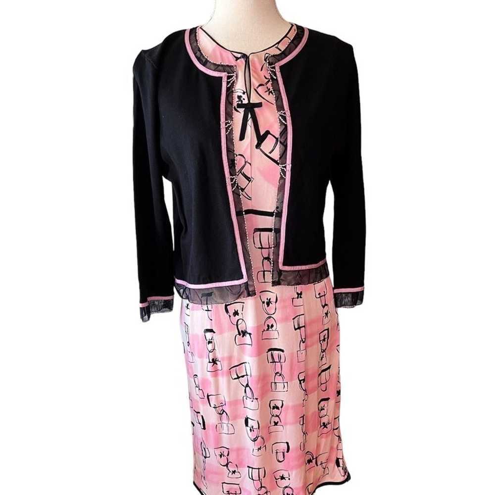 ECI silk vintage dress suit size 10 EUC Y2K - image 1