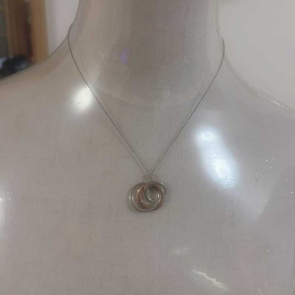 [Japan Used Necklace] Tiffany Co Interlocking Nec… - image 3