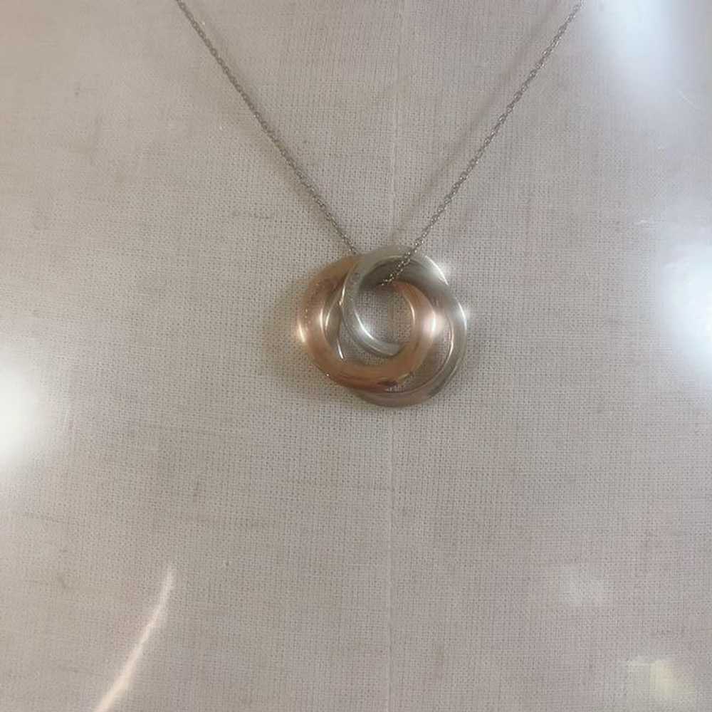 [Japan Used Necklace] Tiffany Co Interlocking Nec… - image 4