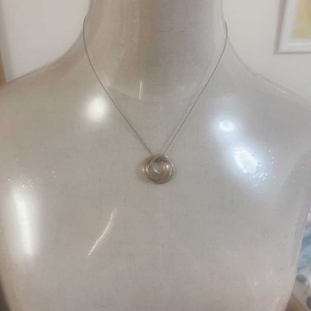 [Japan Used Necklace] Tiffany Co Interlocking Nec… - image 6