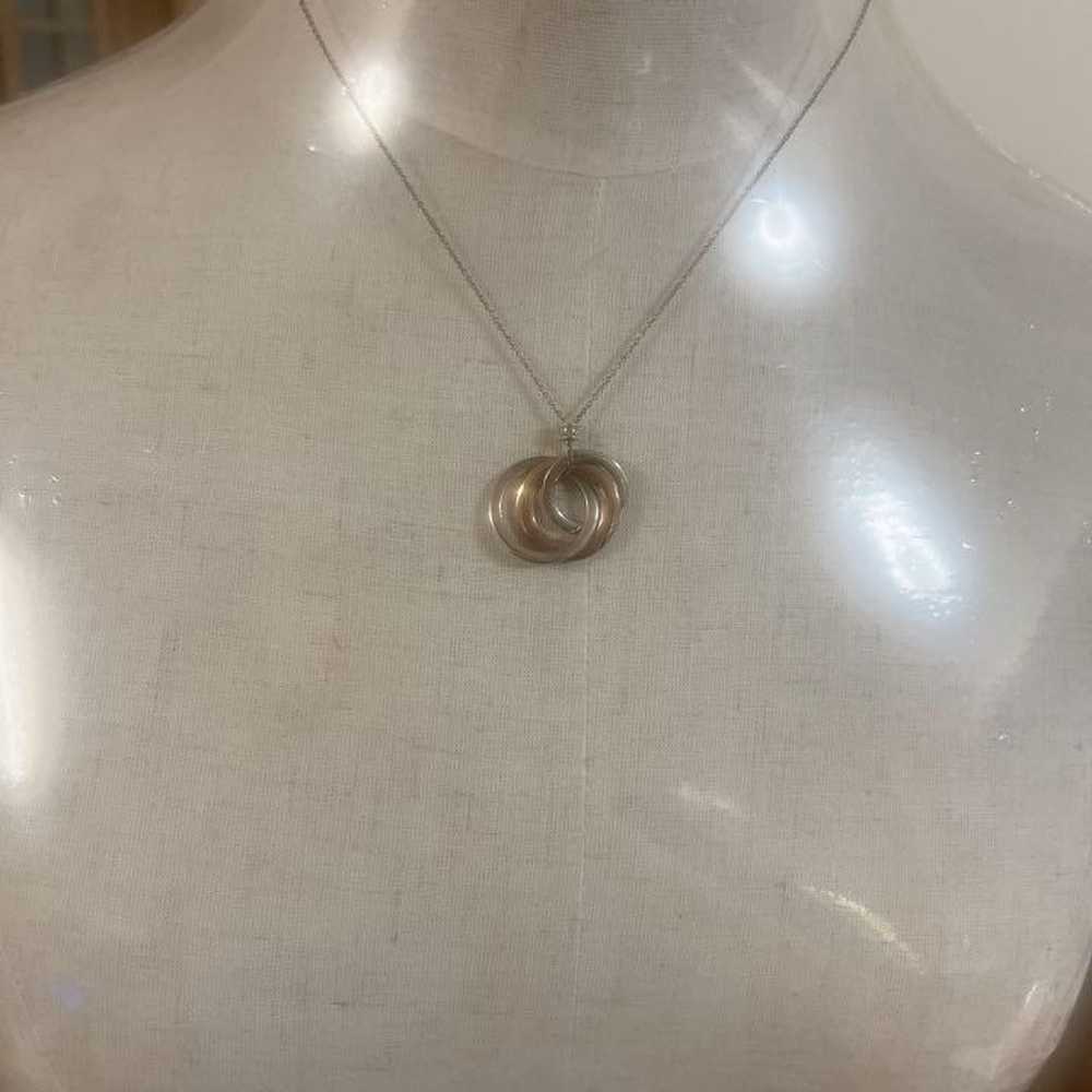 [Japan Used Necklace] Tiffany Co Interlocking Nec… - image 7