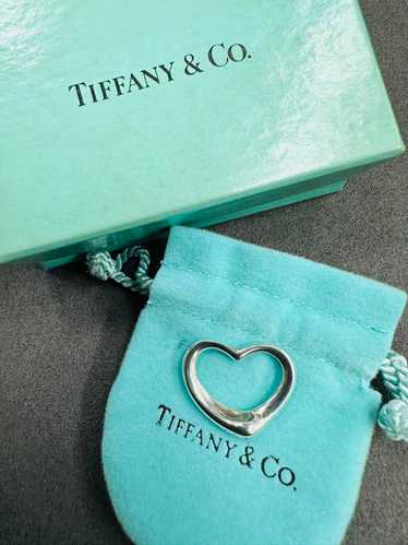 [Japan Used Necklace] Super Cute Tiffany Open Hear